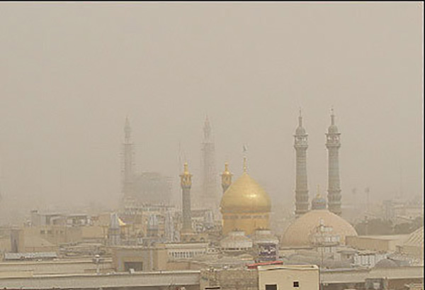 هوای قم در شرایط بسیار ناسالم قرار گرفت