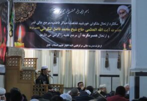 سوگواری شهادت حضرت زهرا(س) و سالگرد آیت‌الله‌ فاضل لنکرانی در کابل برگزار شد