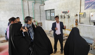 بازدید خبرنگاران از تأسیسات آب و فاضلاب قم