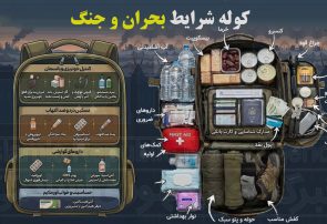بهترین پیشنهاد برای بستن کوله نجات + اینفوگرافی محتویات لازم